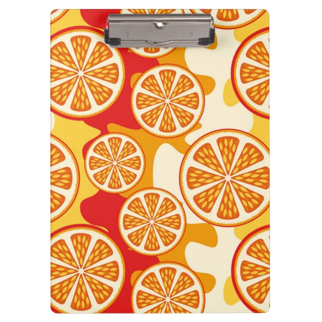 Orange pattern clipboard (Front)