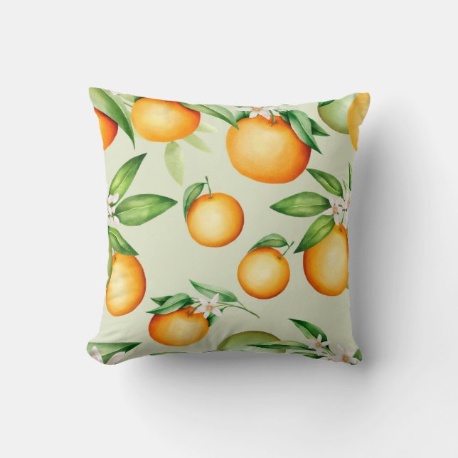 Orange pattern cushion (Front)