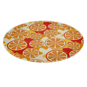 Orange pattern cutting board