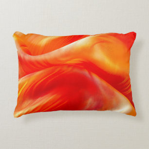 Orange Pattern Decorative Cushion