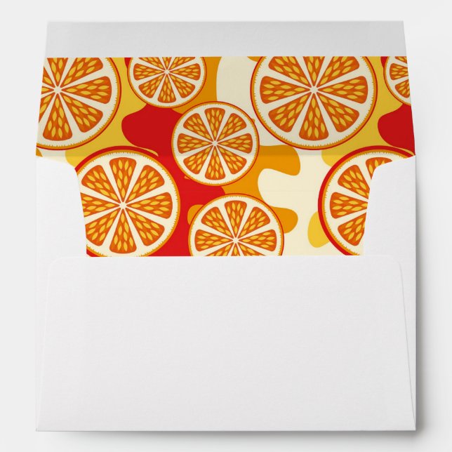 Orange pattern envelopes (Back (Bottom))
