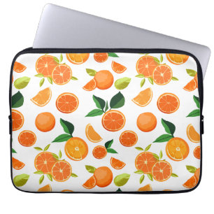 Orange pattern laptop sleeve