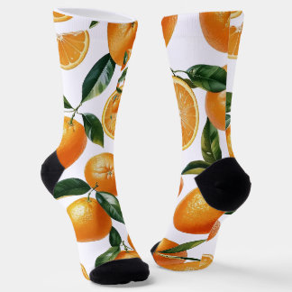 Orange Pattern Socks