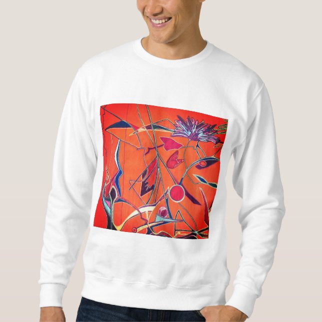 Orange pattern sweatshirt (Front)