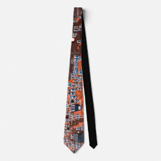 Orange PCB Circuit Board Design for IT Pros Tie