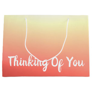 Orange Peach And Yellow Large Gift Bag