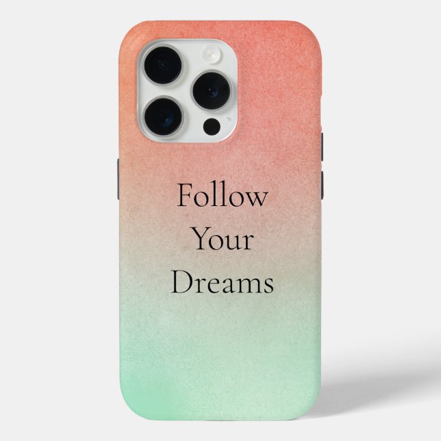 Orange Peach Mint  Case-Mate iPhone Case (Back)