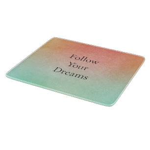 Orange Peach Mint  Cutting Board