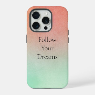 Orange Peach Mint iPhone 15 Pro Case