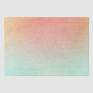 Orange Peach Mint Wedding Tissue Paper