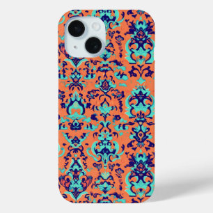 Orange Persian Pattern iPhone 15 Case
