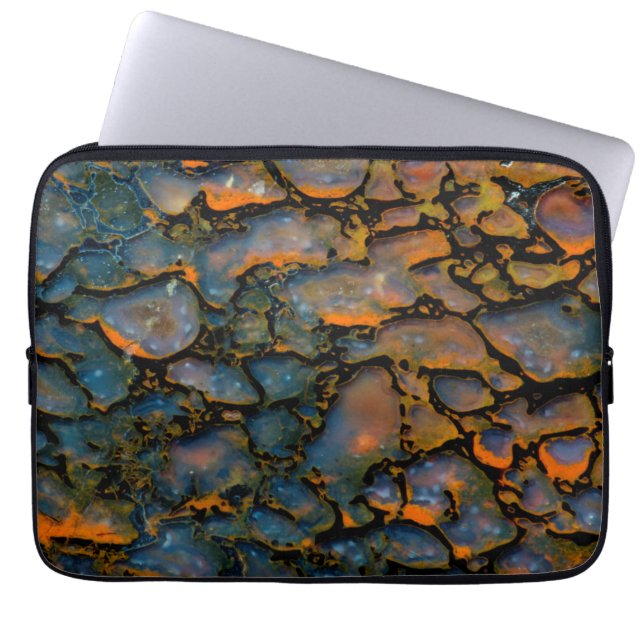 Orange Petrified dinosaur bone Laptop Sleeve (Front)