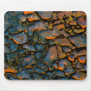 Orange Petrified dinosaur bone Mouse Mat