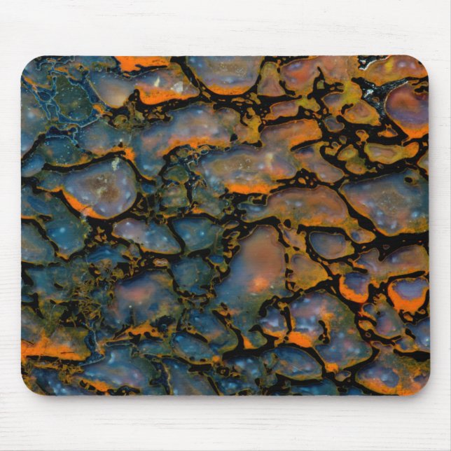 Orange Petrified dinosaur bone Mouse Mat (Front)