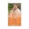 Orange Photo Wedding Save The Date