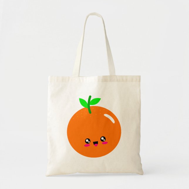 orange, picture, fruit tote bag (Front)
