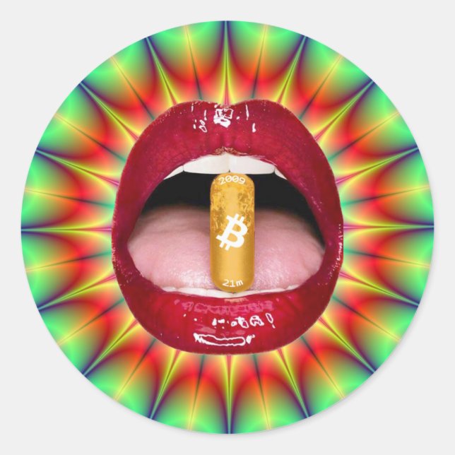 Orange Pill Sticker #2 (Front)