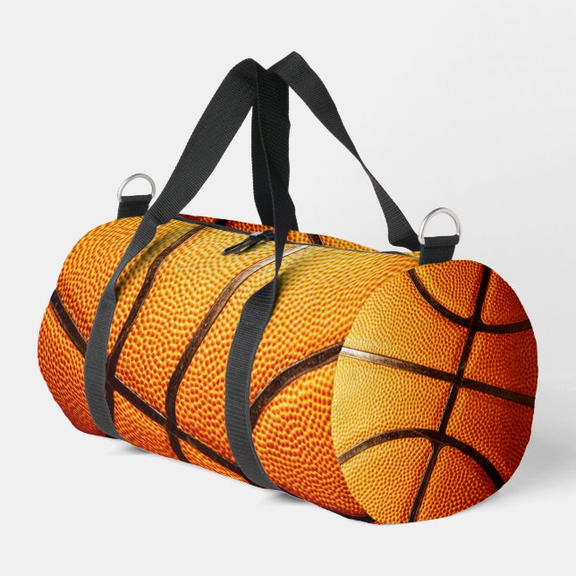 Orange Pimply Basketball,  Duffle Bag (Left Corner)