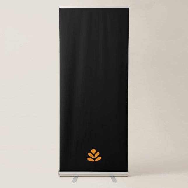 orange, pink and white Vertical Retractable Banner (Front)