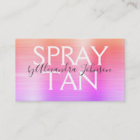 Orange Pink Brushed Metal Spray Tan