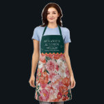 Orange Pink Floral Pattern Monogram Apron<br><div class="desc">Elevate your space with the Orange Pink Floral Pattern Monogram Rug, featuring a vibrant blend of warm hues, delicate floral details, and a personalised touch. Perfect for adding warmth and elegance to living rooms, bedrooms, or entryways, this rug creates a stylish and inviting atmosphere. Ideal for those who love bold,...</div>