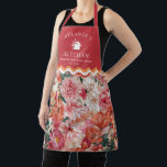 Orange Pink Floral Pattern Personalised Apron<br><div class="desc">Add a stylish touch to your kitchen with the Orange Pink Floral Pattern Personalised Apron, featuring a vibrant blend of warm hues and delicate floral details. Perfect for cooking, baking, or hosting, this apron combines elegance with functionality while showcasing your custom name or monogram. Ideal for those who love artistic,...</div>