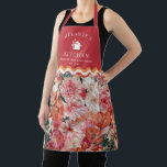 Orange Pink Floral Pattern Personalised Apron<br><div class="desc">Add a stylish touch to your kitchen with the Orange Pink Floral Pattern Personalised Apron, featuring a vibrant blend of warm hues and delicate floral details. Perfect for cooking, baking, or hosting, this apron combines elegance with functionality while showcasing your custom name or monogram. Ideal for those who love artistic,...</div>