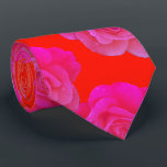 Orange Pink Floral Rose Colourful Modern Stylish Tie<br><div class="desc">Designed with cool orange pink floral patterns that makes a great gift or party favour for birthdays,  weddings,  wedding anniversary or any events or celebrations!</div>