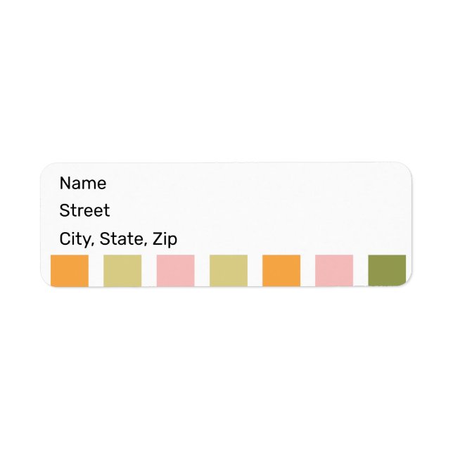 Orange Pink Gold and Green Stripes (Front)