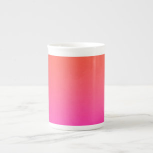 Orange Pink Gradient  Bone China Mug