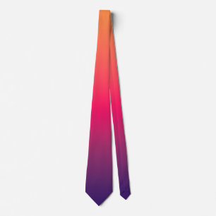 Orange Pink Purple Gradient Tie