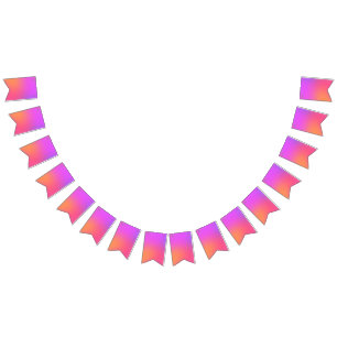 Orange, Pink, Purple Tropical Colours Bunting