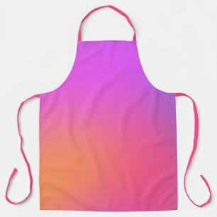 Orange Pink Tropical Gradient Apron