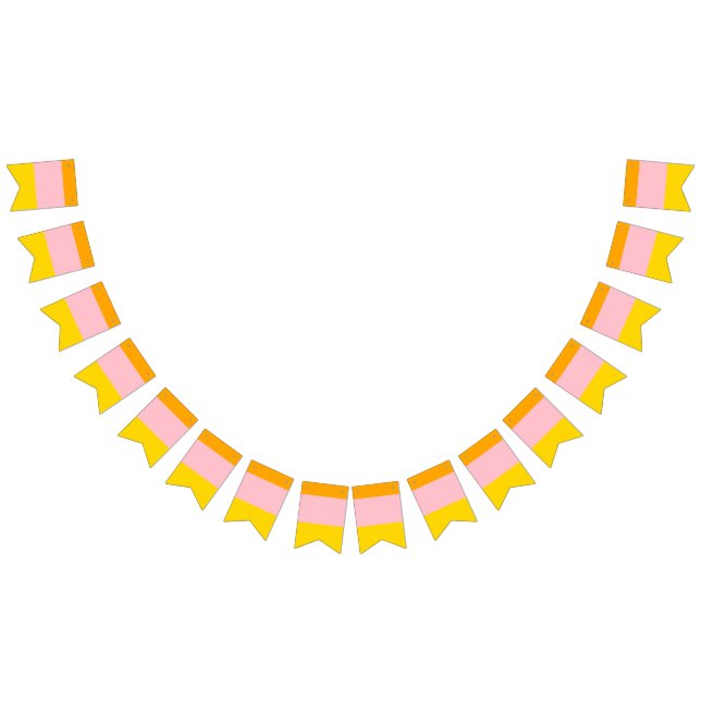 Orange, Pink & Yellow Striped Bunting (All)
