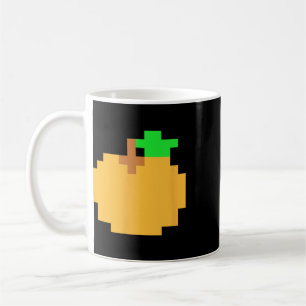 Orange Pixel 8-bit Arcade Video Game Matching Cost Coffee Mug