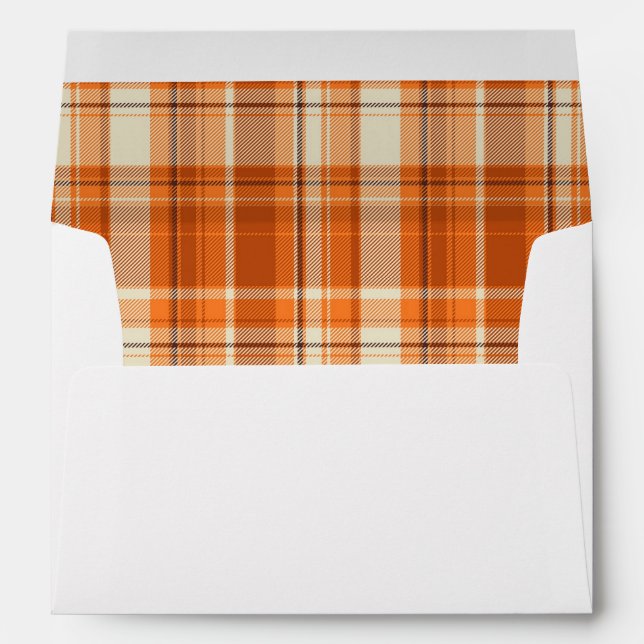 Orange plaid envelope (Back (Bottom))