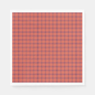 Orange Plaid Napkin