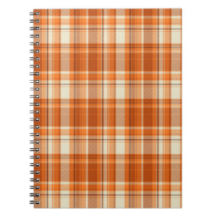 Orange plaid notebook