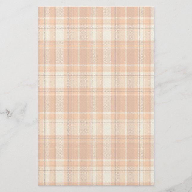 Orange plaid stationery (Front)