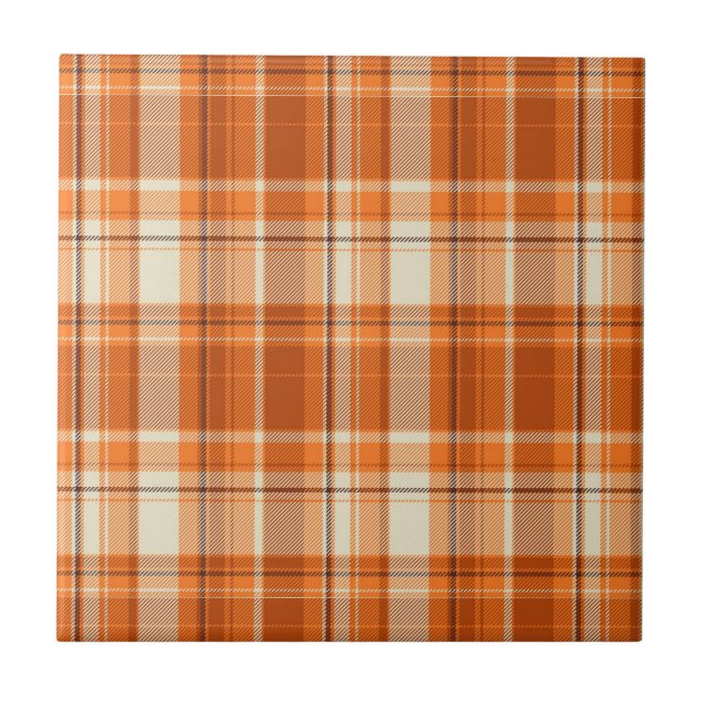 Orange plaid tile (Front)