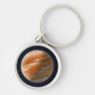Orange Planet Keychain