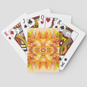 ORANGE PLANT - Digital Fractal Art - Playing Cards