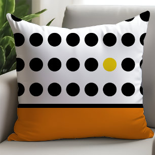 Orange Playful Dots Cushion