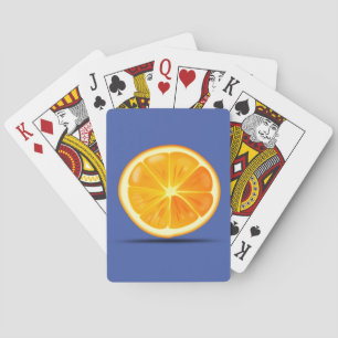 Orange Playing Cards Fruit - Choose Colours