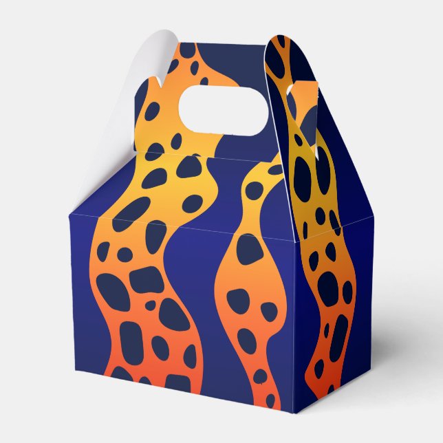 Orange Poison Dart Frog Pattern Gift Box (Front Side)