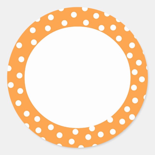 Orange polka dot label (Front)