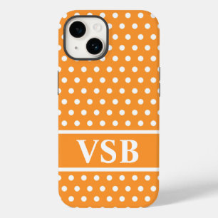 Orange Polka Dots Case-Mate iPhone 14 Case