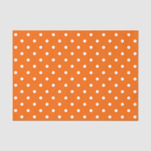 Orange Polka Dots Tissue Paper