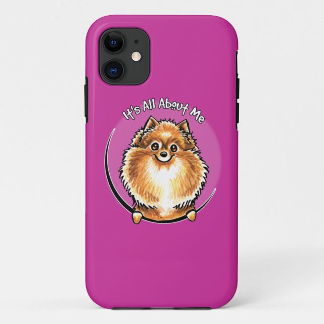 Orange Pomeranian IAAM Case-Mate iPhone Case (Back)