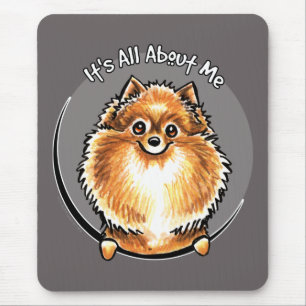 Orange Pomeranian IAAM Mouse Mat